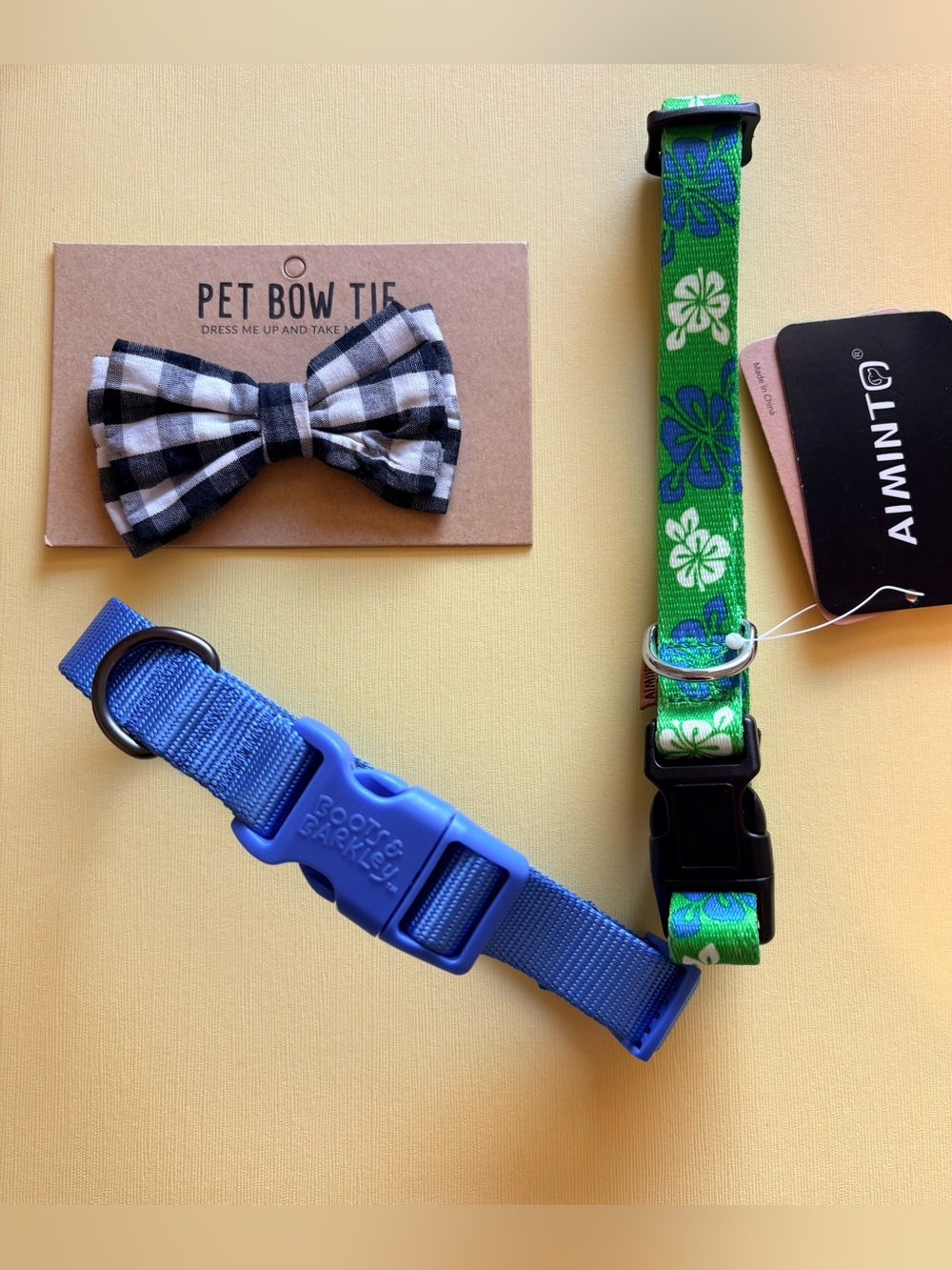 Santa Barbara Design Studio Bow Tie Beach Print NWT Collar and Blue NWOT Collar